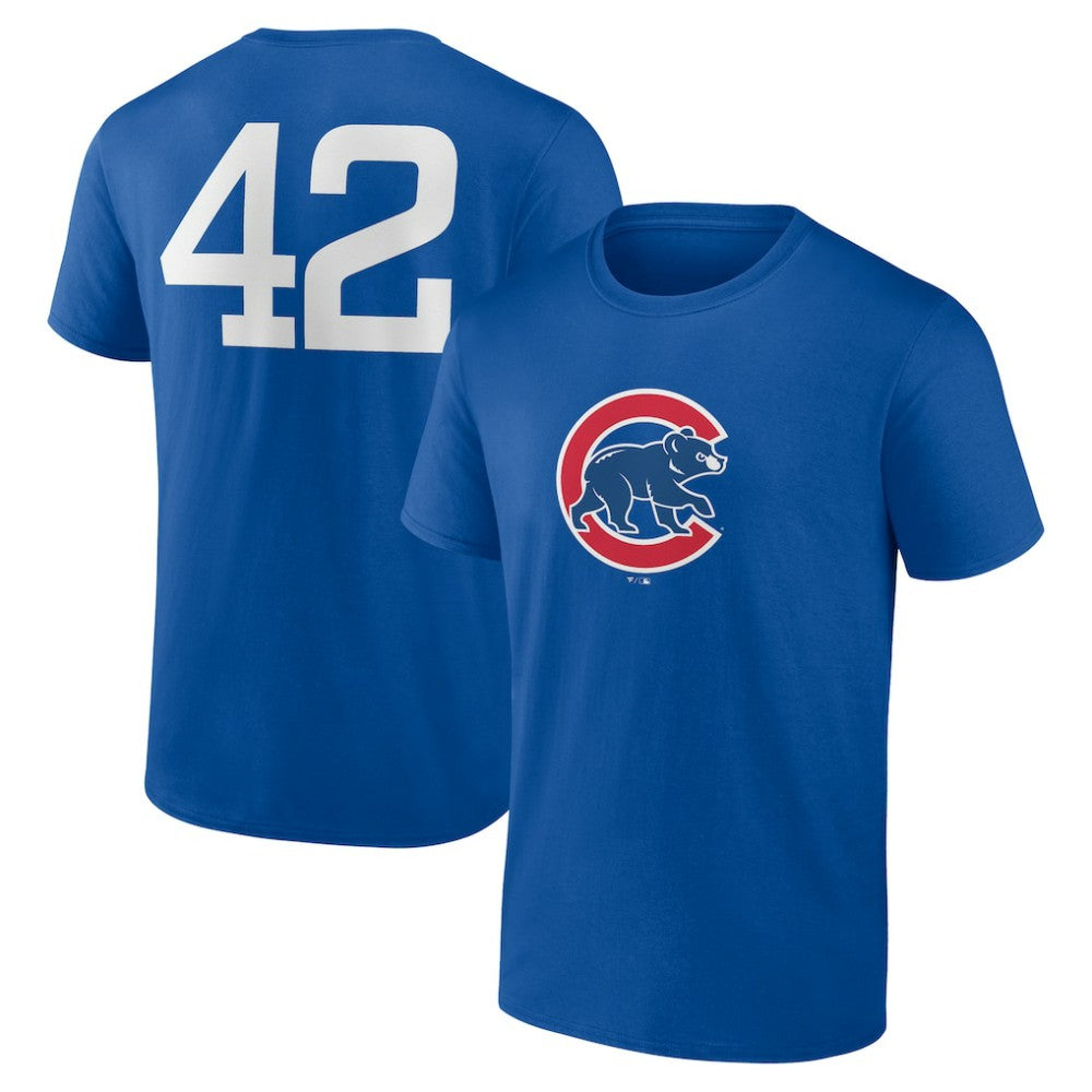 Chicago Cubs Jackie Robinson Day Name & Number T-Shirt Lifestyle