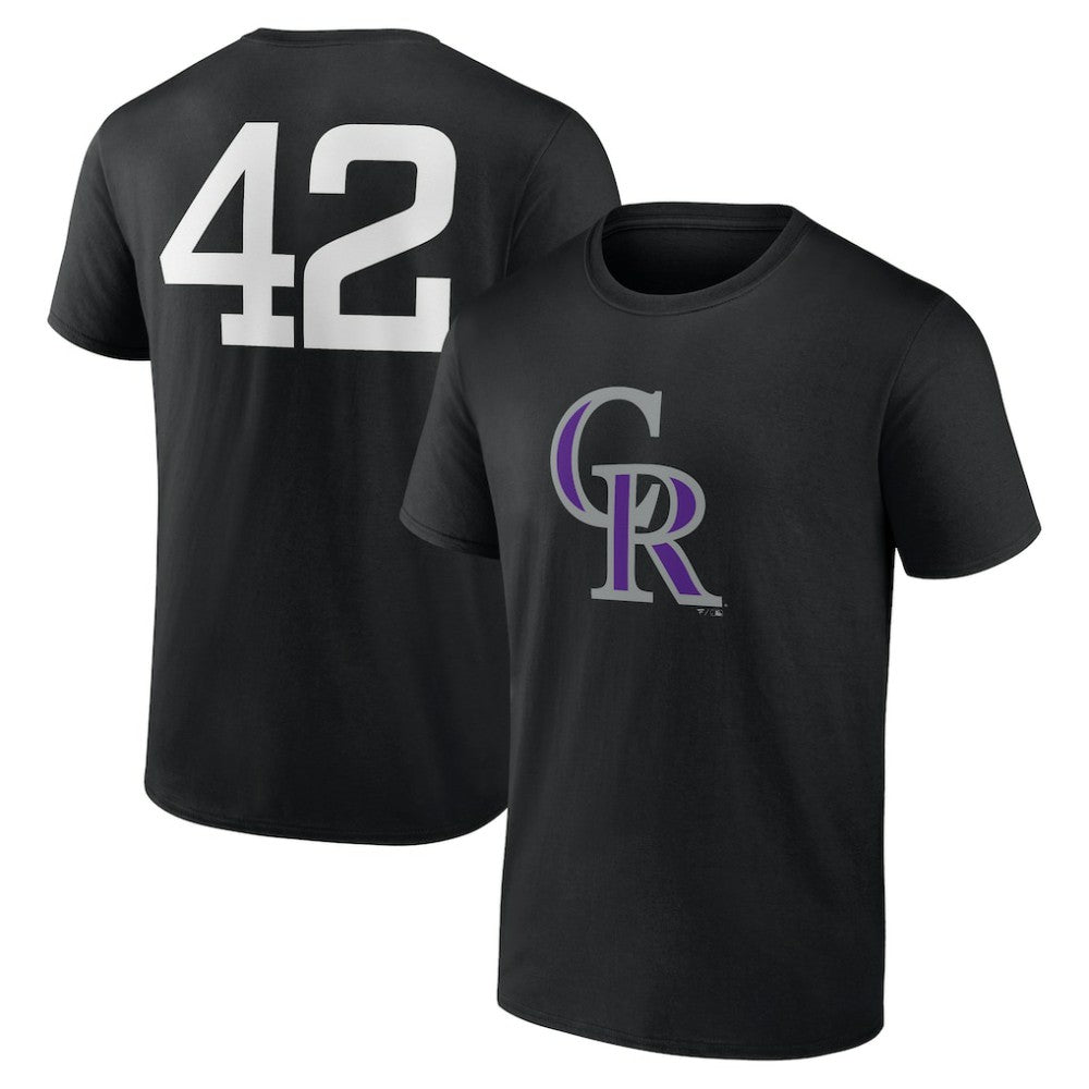 Colorado Rockies Jackie Robinson Day Name & Number T-Shirt On Sale