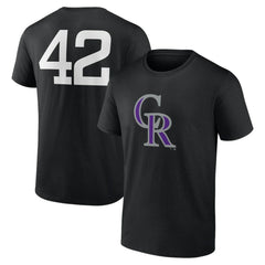 Colorado Rockies Jackie Robinson Day Name & Number T-Shirt On Sale