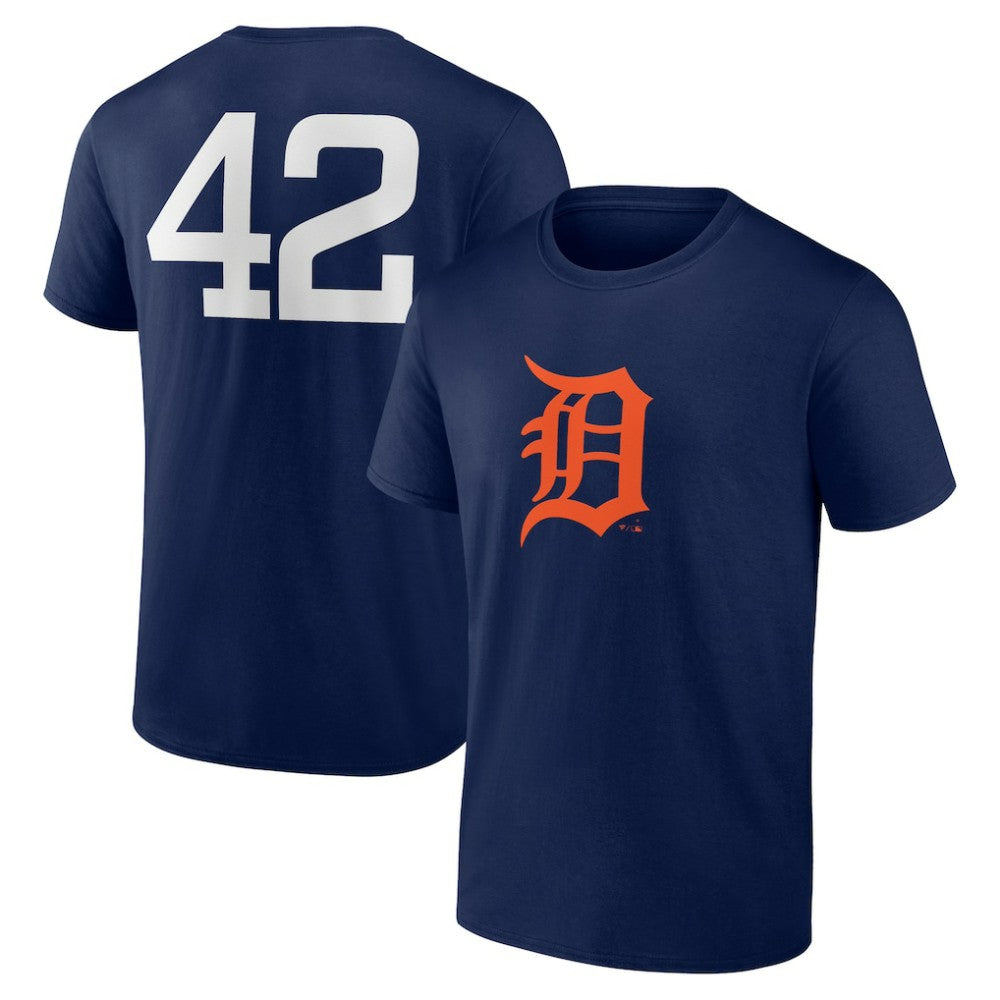 Detroit Tigers Jackie Robinson Day Name & Number T-Shirt for sale