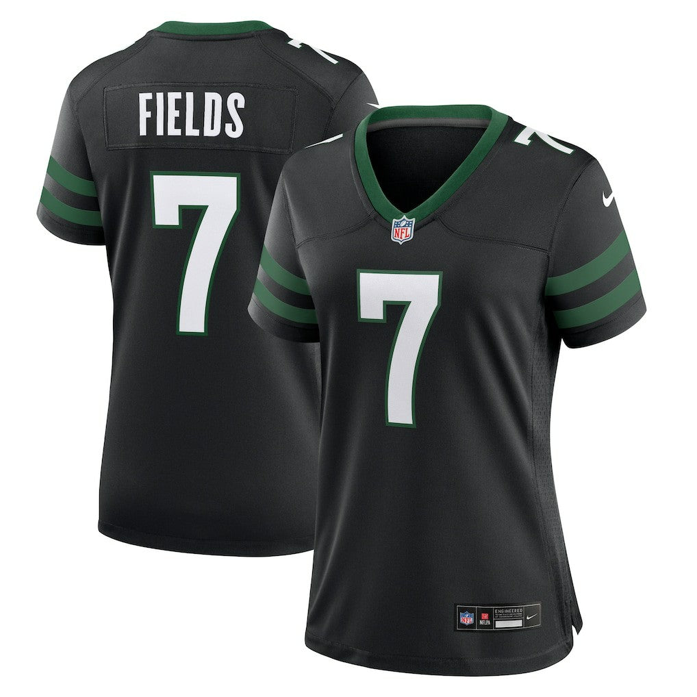 Justin Fields New York Jets Women's Alternate Game Jersey Black - Nike