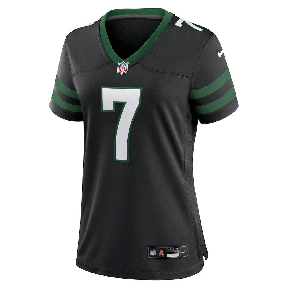 Justin Fields New York Jets Women's Alternate Game Jersey Black - Nike