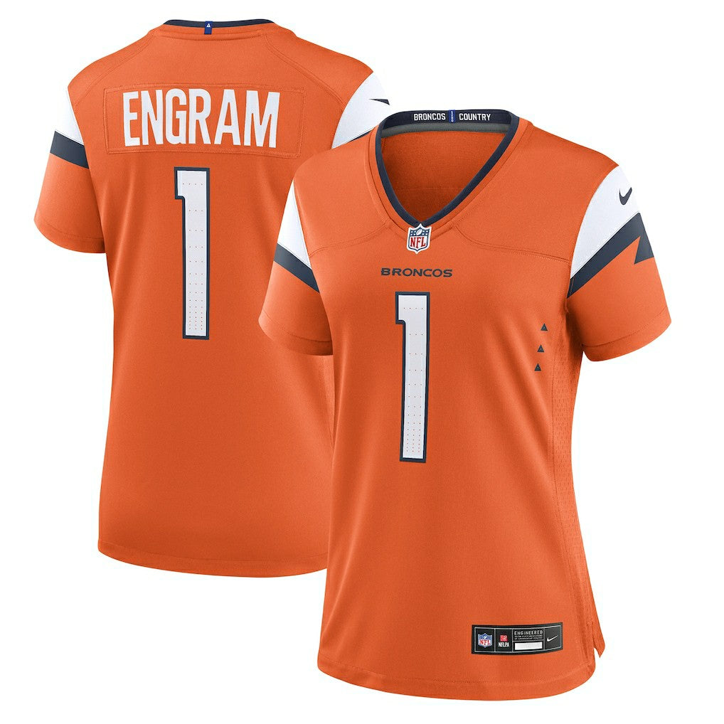Evan Engram Denver Broncos Women's Team Game Jersey Orange - Nike