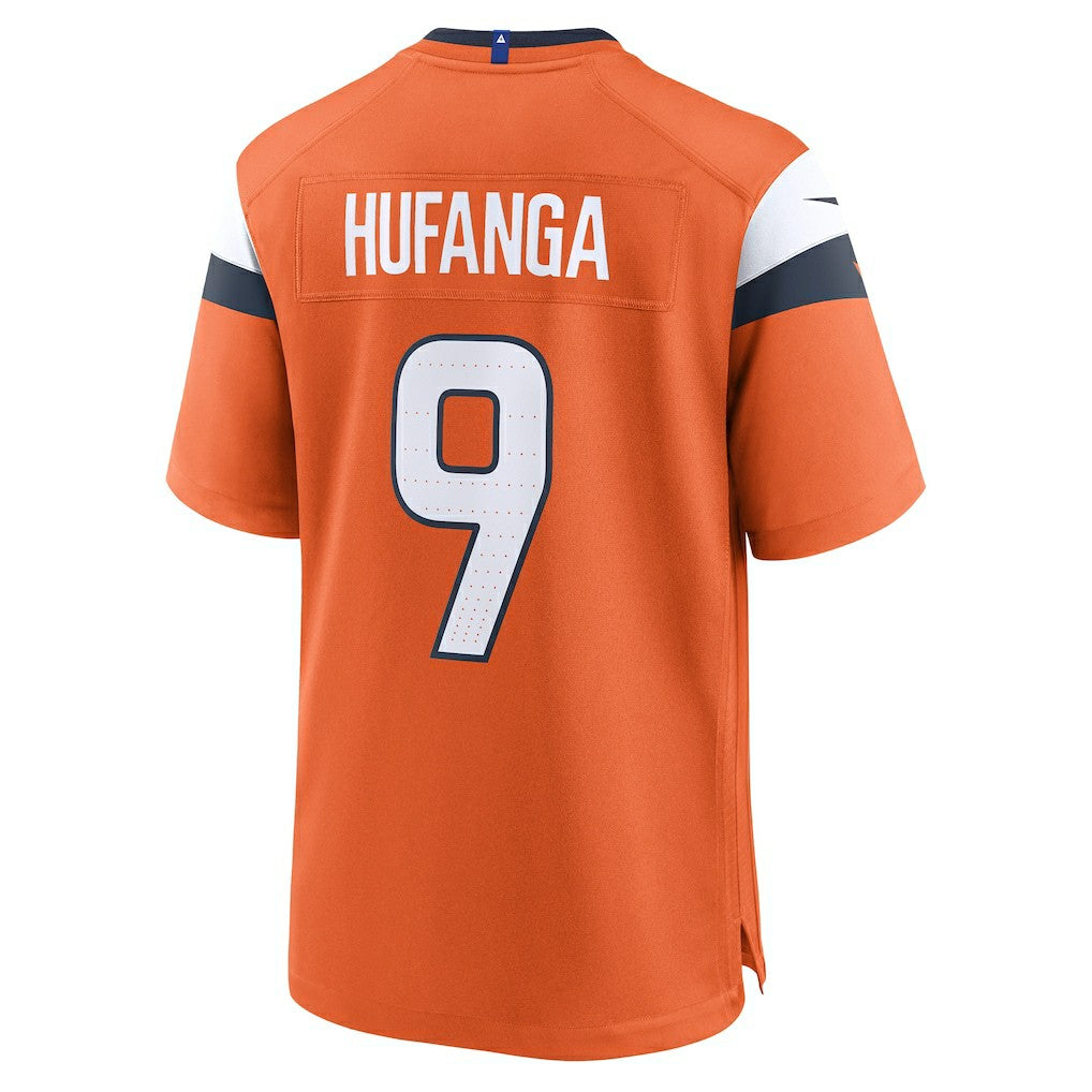Talanoa Hufanga Denver Broncos Team Game Jersey Orange - Nike