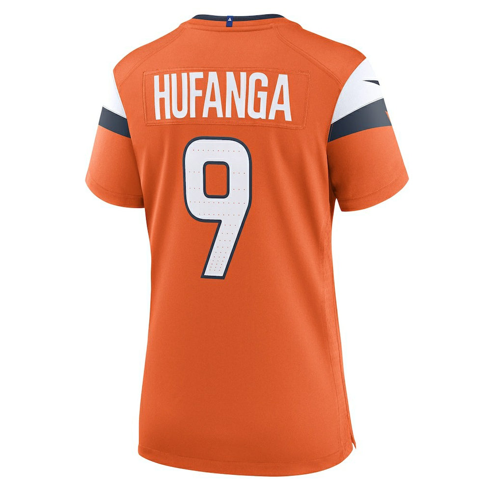 Talanoa Hufanga Denver Broncos Women's Team Game Jersey Orange - Nike