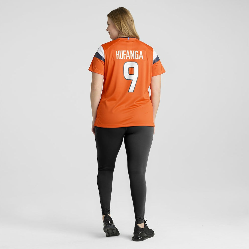 Talanoa Hufanga Denver Broncos Women's Team Game Jersey Orange - Nike