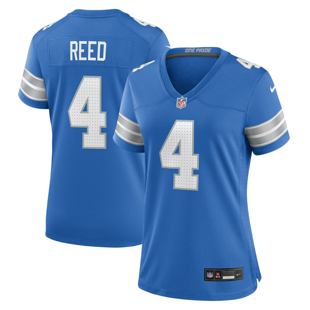 D.J. Reed Detroit Lions Women's Team Game Jersey Blue - Nike