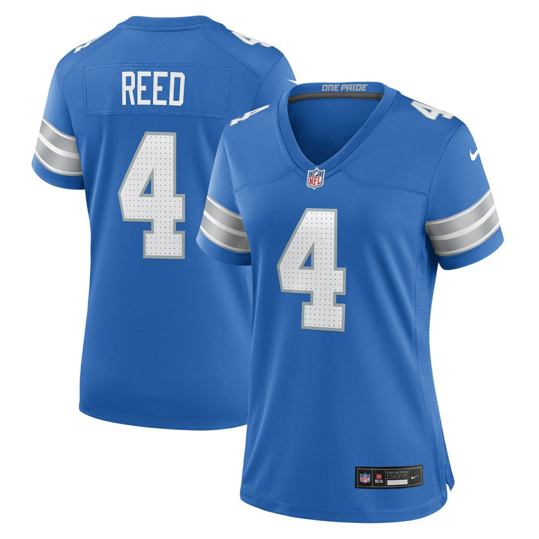 D.J. Reed Detroit Lions Women's Team Game Jersey Blue - Nike