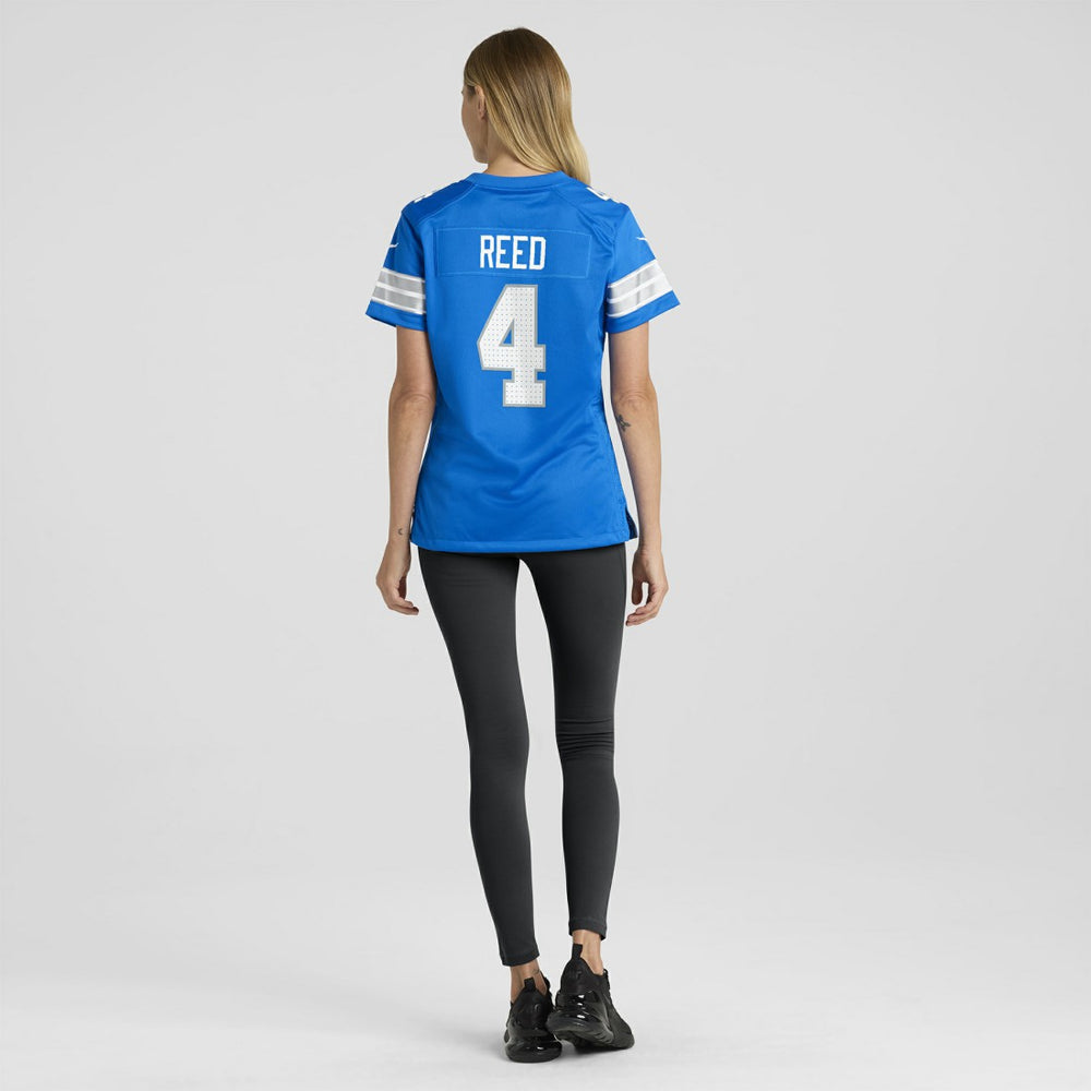 D.J. Reed Detroit Lions Women's Team Game Jersey Blue - Nike