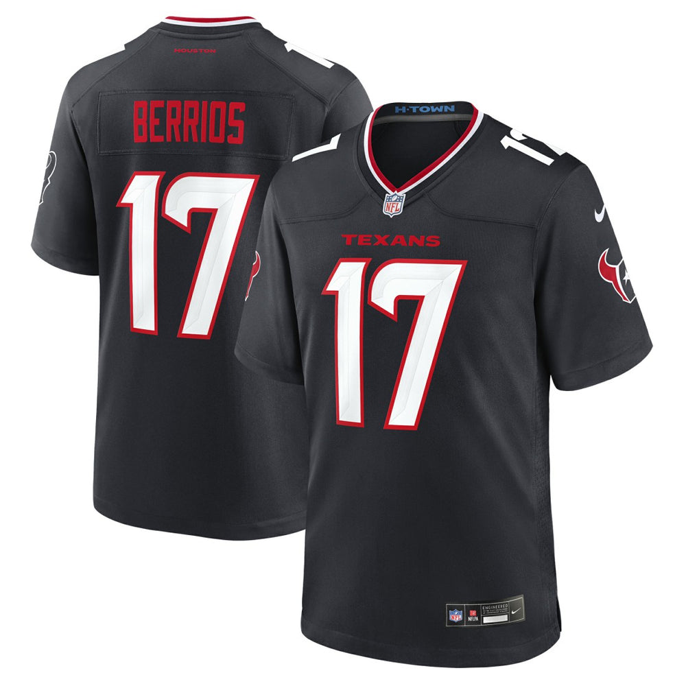 Braxton Berrios Houston Texans Team Game Jersey Navy - Nike