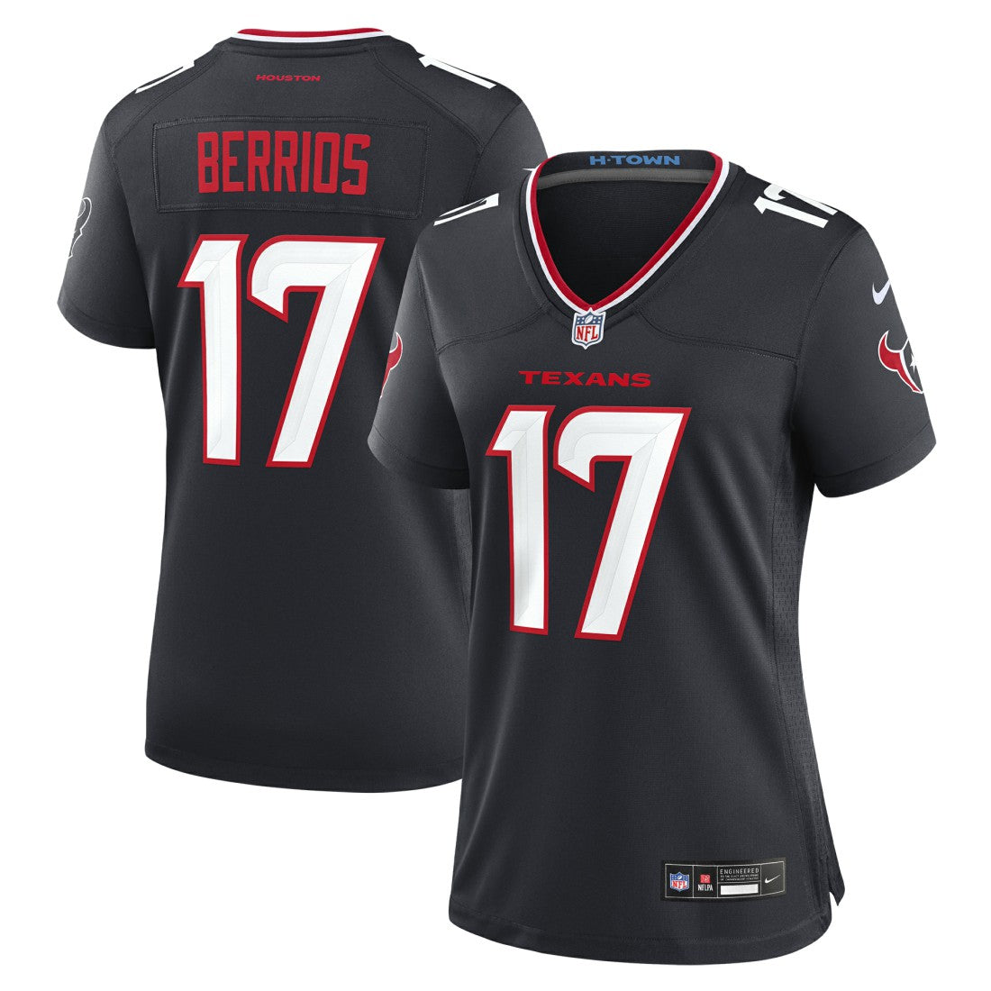 Braxton Berrios Houston Texans Women's Team Game Jersey Navy - Nike