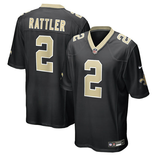 Spencer Rattler New Orleans Saints Team Game Jersey - Black | NFL Jerseys