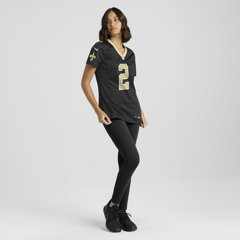 Spencer Rattler New Orleans Saints Women's Team Game Jersey Black - Nike
