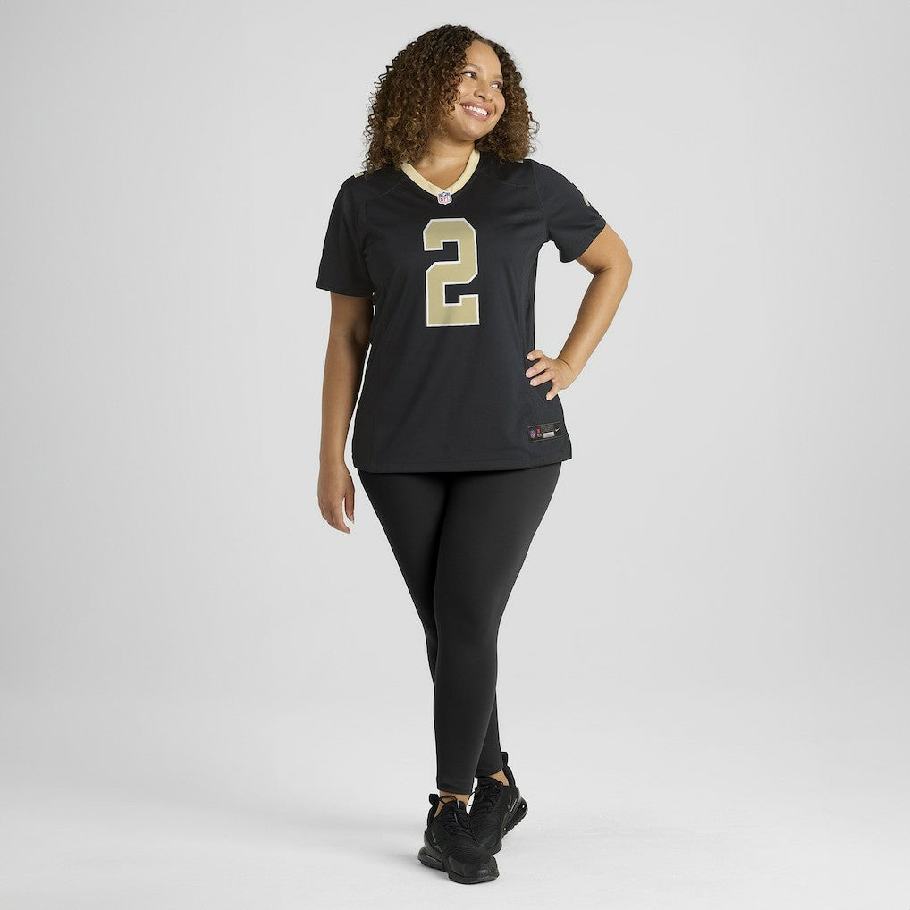 Spencer Rattler New Orleans Saints Women's Team Game Jersey Black - Nike