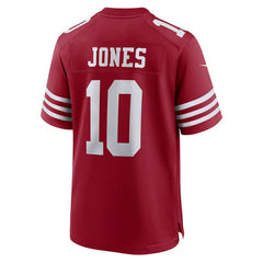 Mac Jones San Francisco 49ers Team Game Jersey Scarlet - Nike