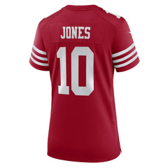 Mac Jones San Francisco 49ers Women's Team Game Jersey Scarlet - Nike