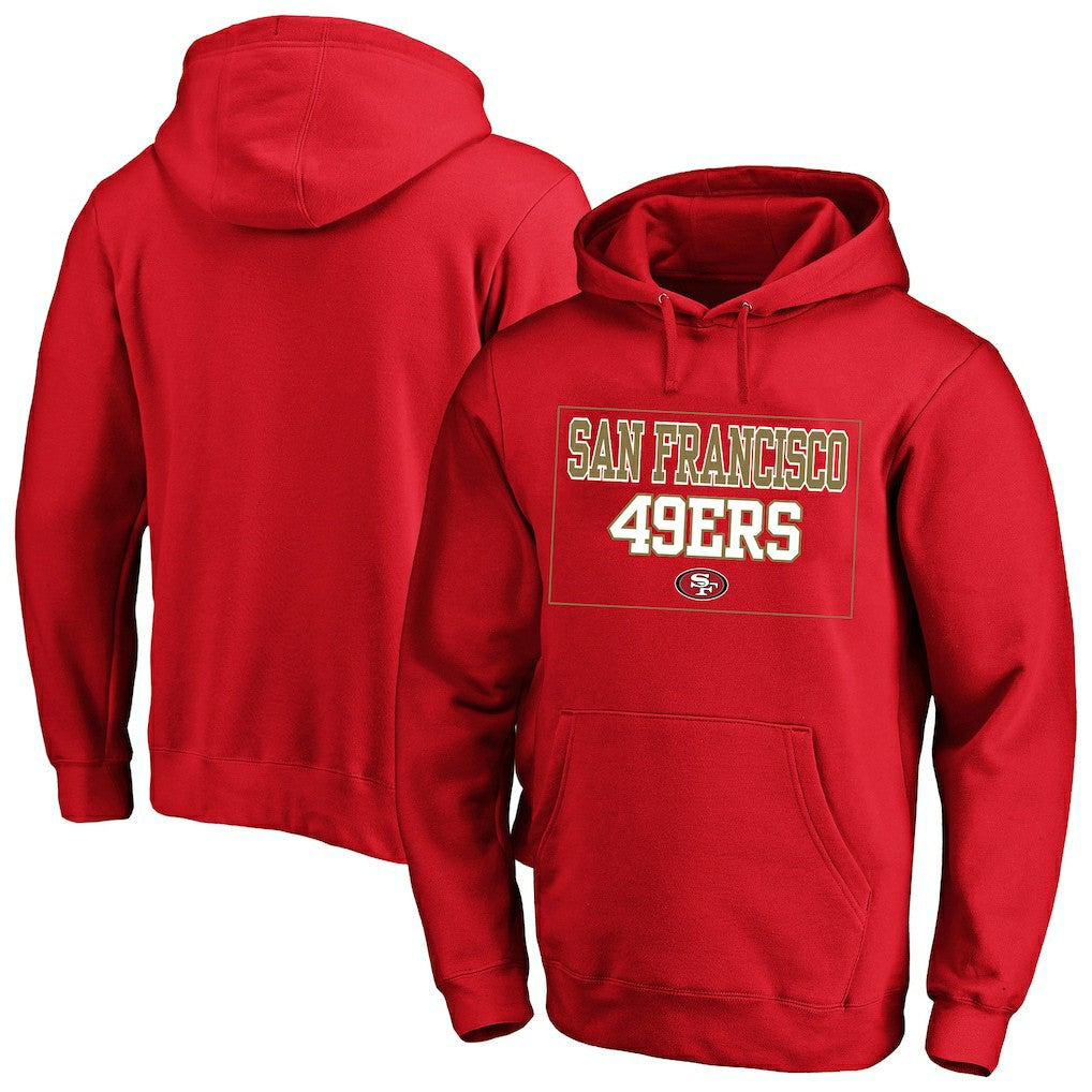 San Francisco 49ers Big & Tall Fleece Hoodie Scarlet - Fanatics