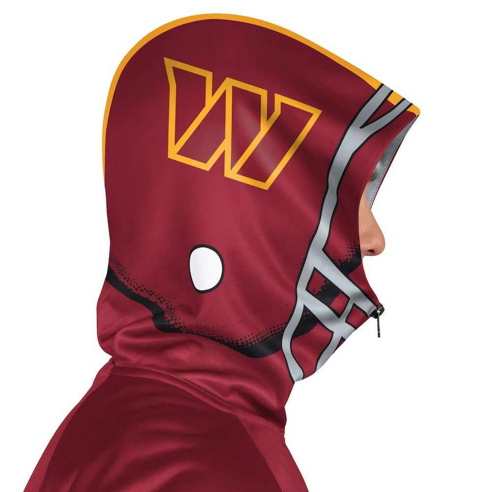 Washington Commanders Pro Player Helmet Full-Zip Hooded Track Jacket Burgundy/Gold - NFL