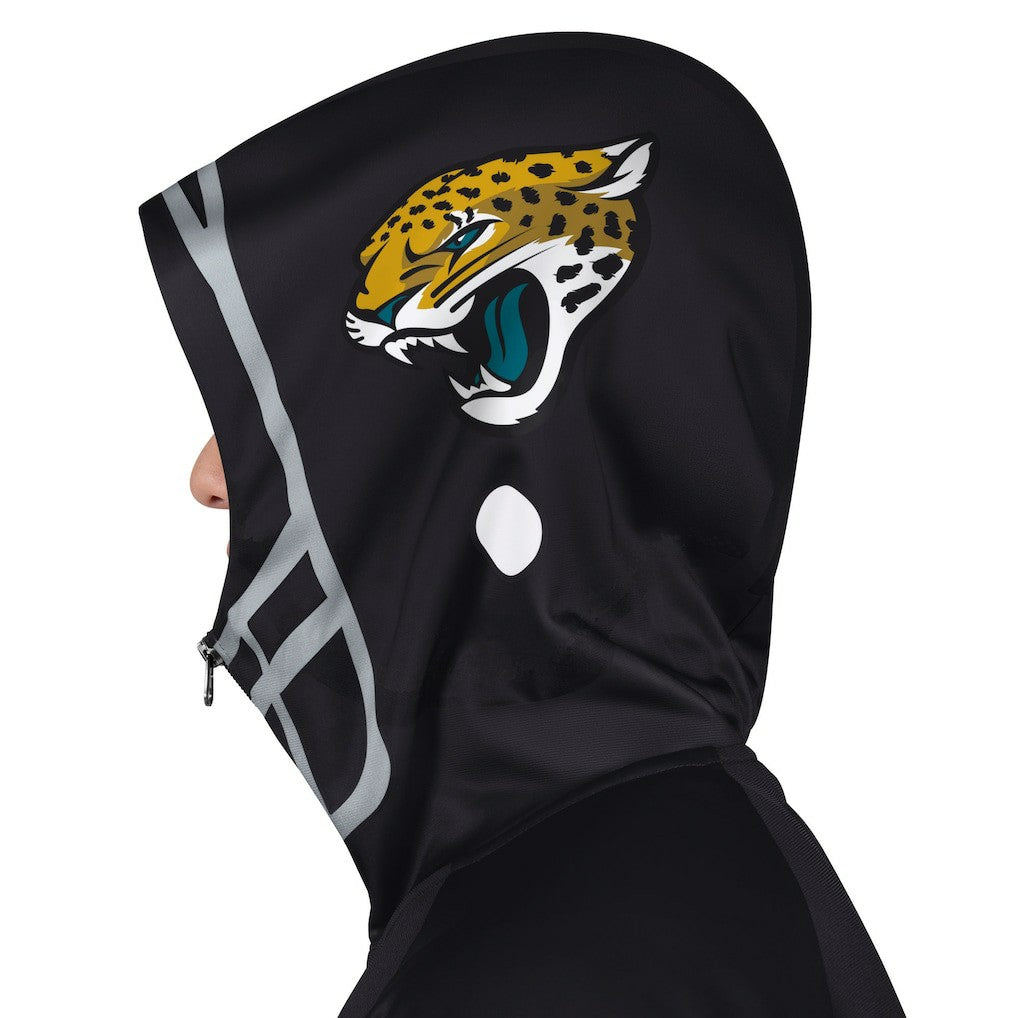 Jacksonville Jaguars Pro Player Helmet Full-Zip Hooded Track Jacket Black/Teal - NFL