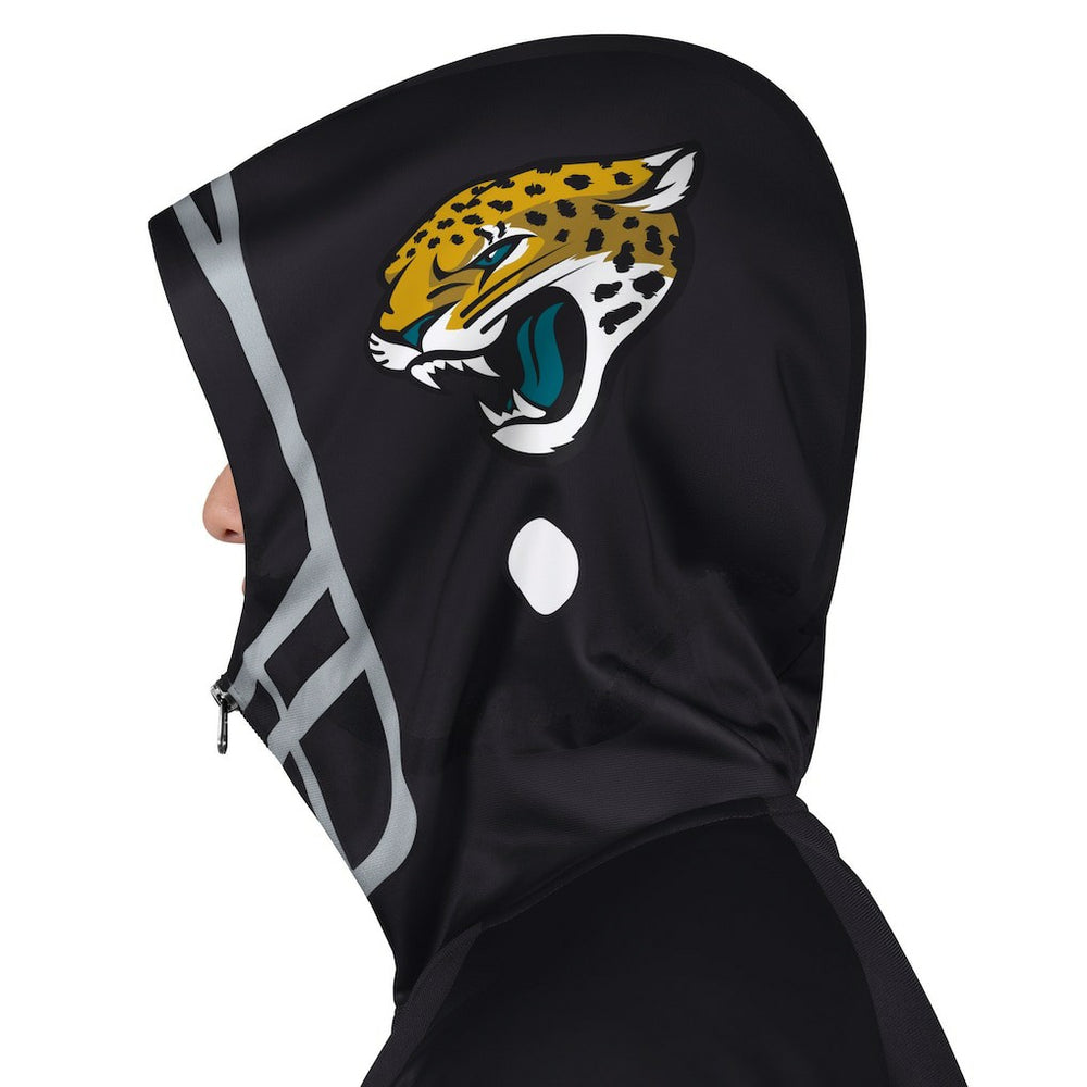 Jacksonville Jaguars Pro Player Helmet Full-Zip Hooded Track Jacket Black/Teal - NFL