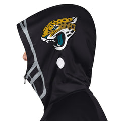 Jacksonville Jaguars Pro Player Helmet Full-Zip Hooded Track Jacket Black/Teal - NFL