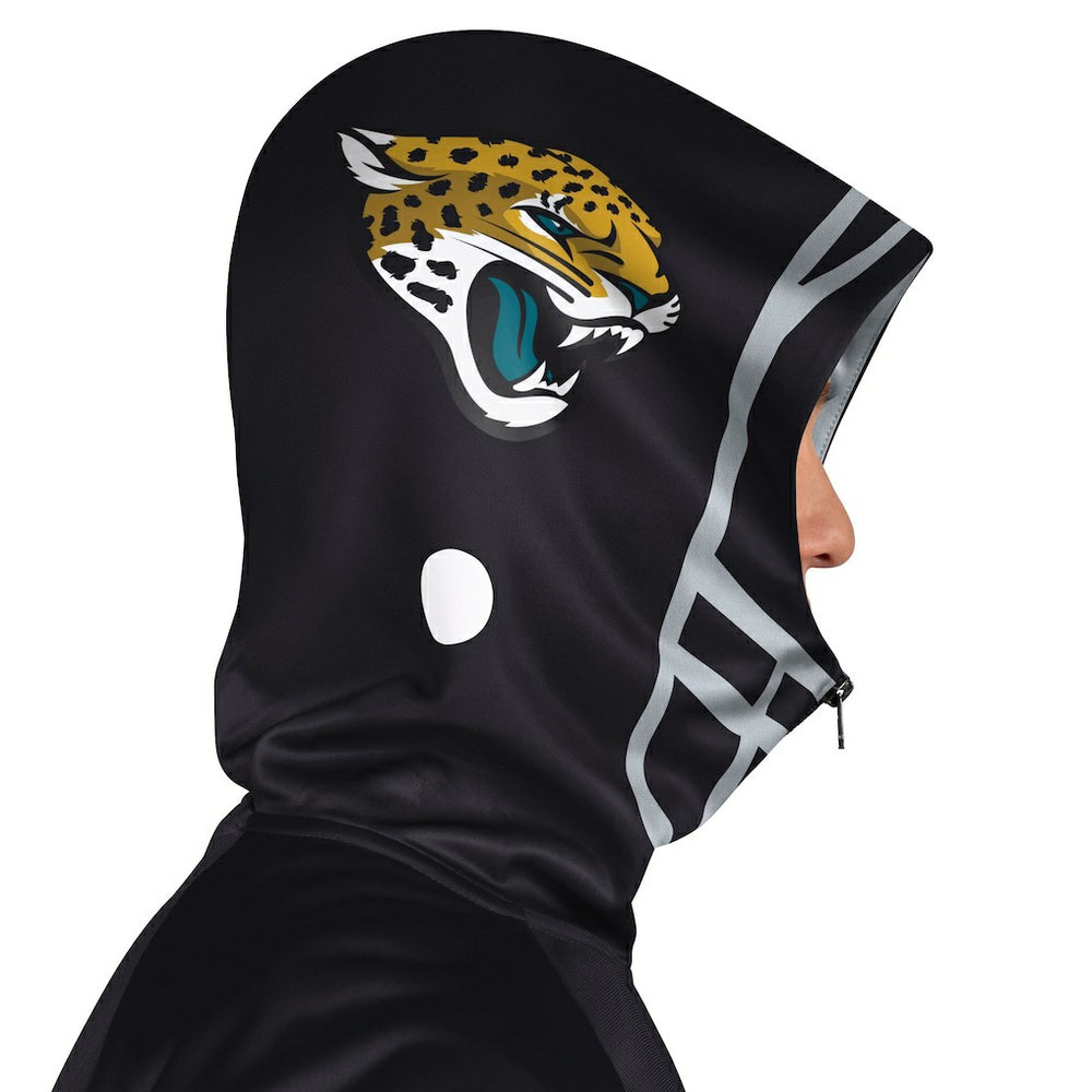 Jacksonville Jaguars Pro Player Helmet Full-Zip Hooded Track Jacket Black/Teal - NFL