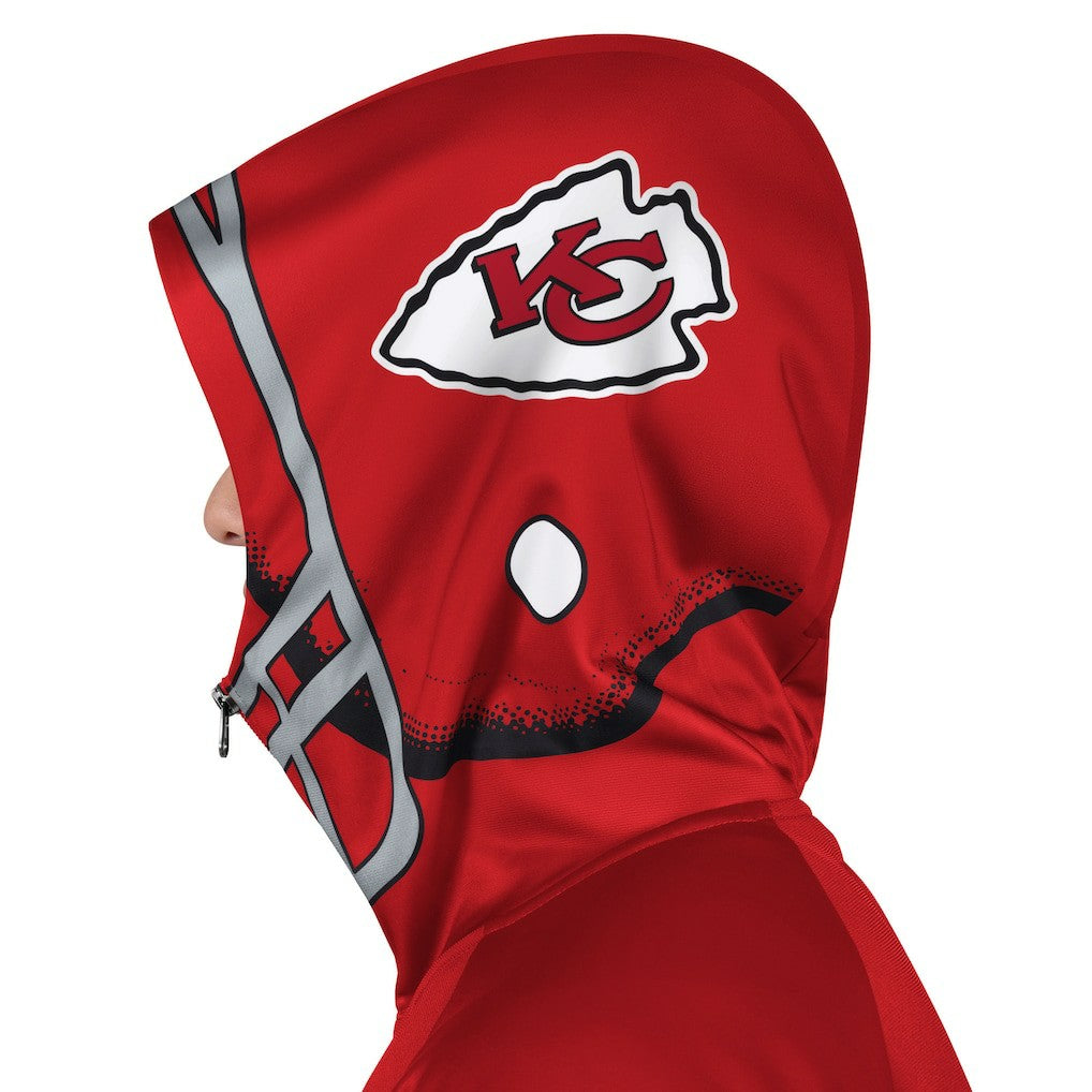 Kansas City Chiefs Pro Player Helmet Full-Zip Hooded Track Jacket Red/Gold - NFL