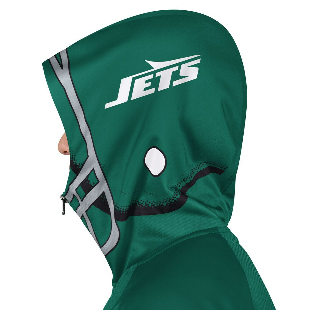 New York Jets Pro Player Helmet Full-Zip Hooded Track Jacket Green/Black - NFL