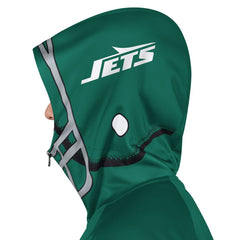 New York Jets Pro Player Helmet Full-Zip Hooded Track Jacket Green/Black - NFL