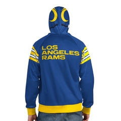 Los Angeles Rams Pro Player Helmet Full-Zip Hooded Track Jacket Royal/Gold - NFL