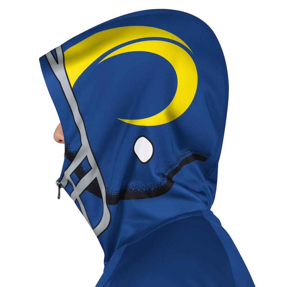 Los Angeles Rams Pro Player Helmet Full-Zip Hooded Track Jacket Royal/Gold - NFL