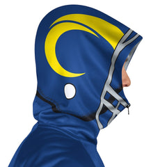 Los Angeles Rams Pro Player Helmet Full-Zip Hooded Track Jacket Royal/Gold - NFL