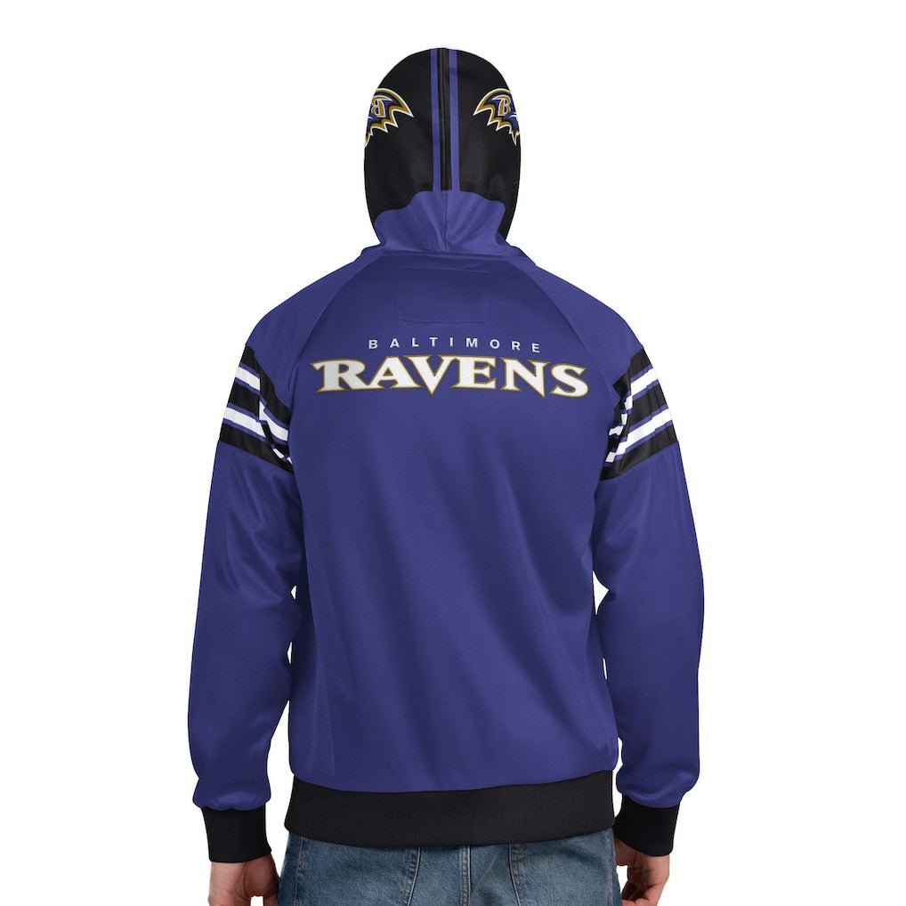 Baltimore Ravens Pro Player Helmet Full-Zip Hooded Track Jacket Purple/Black - NFL