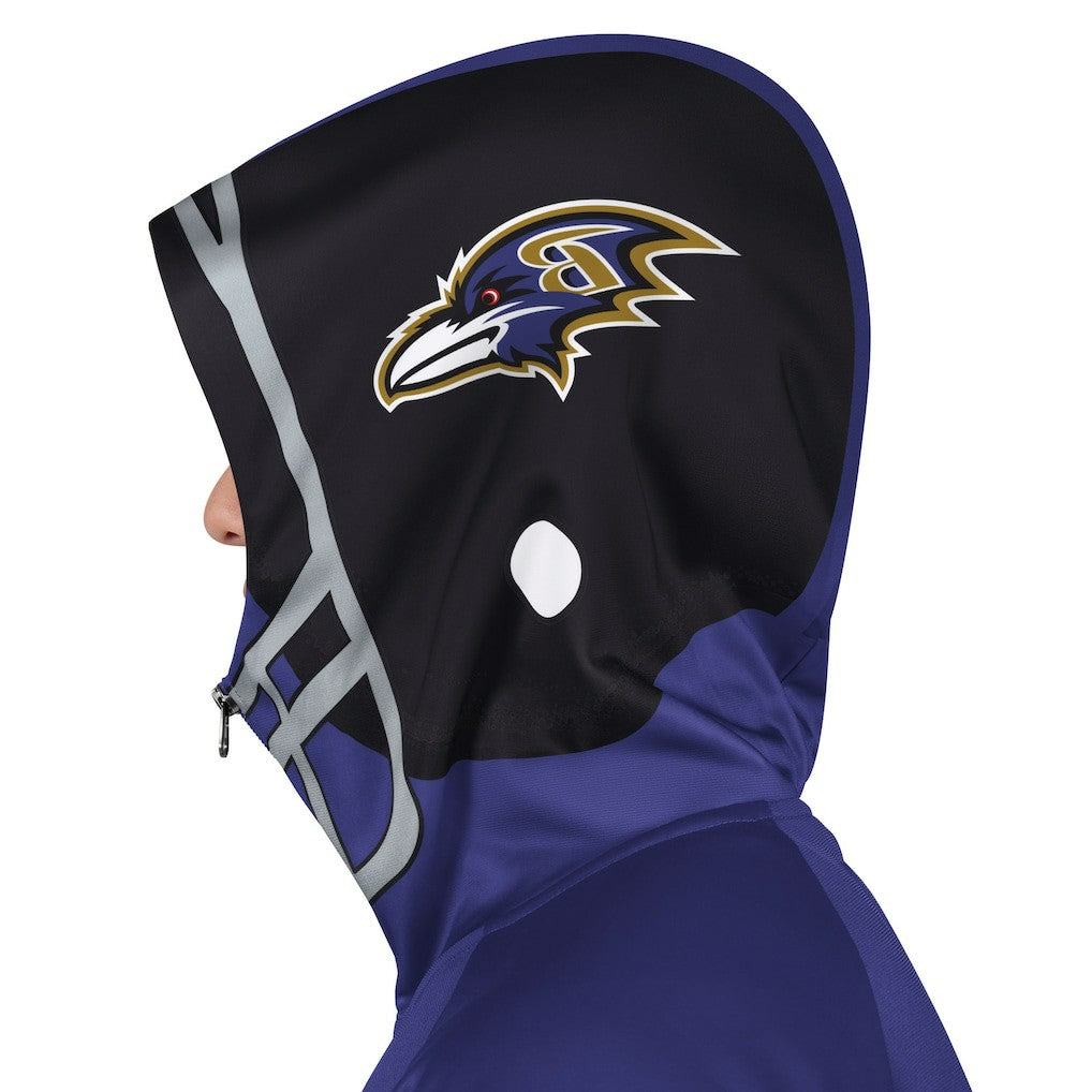 Baltimore Ravens Pro Player Helmet Full-Zip Hooded Track Jacket Purple/Black - NFL