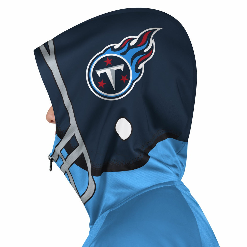 Tennessee Titans Pro Player Helmet Full-Zip Hooded Track Jacket Light Blue/Navy - NFL