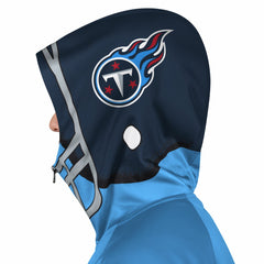 Tennessee Titans Pro Player Helmet Full-Zip Hooded Track Jacket Light Blue/Navy - NFL
