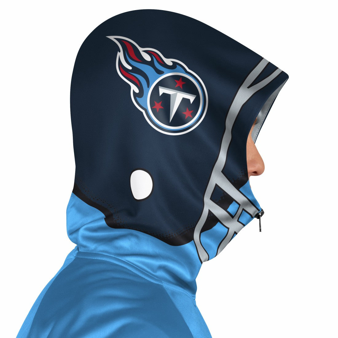 Tennessee Titans Pro Player Helmet Full-Zip Hooded Track Jacket Light Blue/Navy - NFL