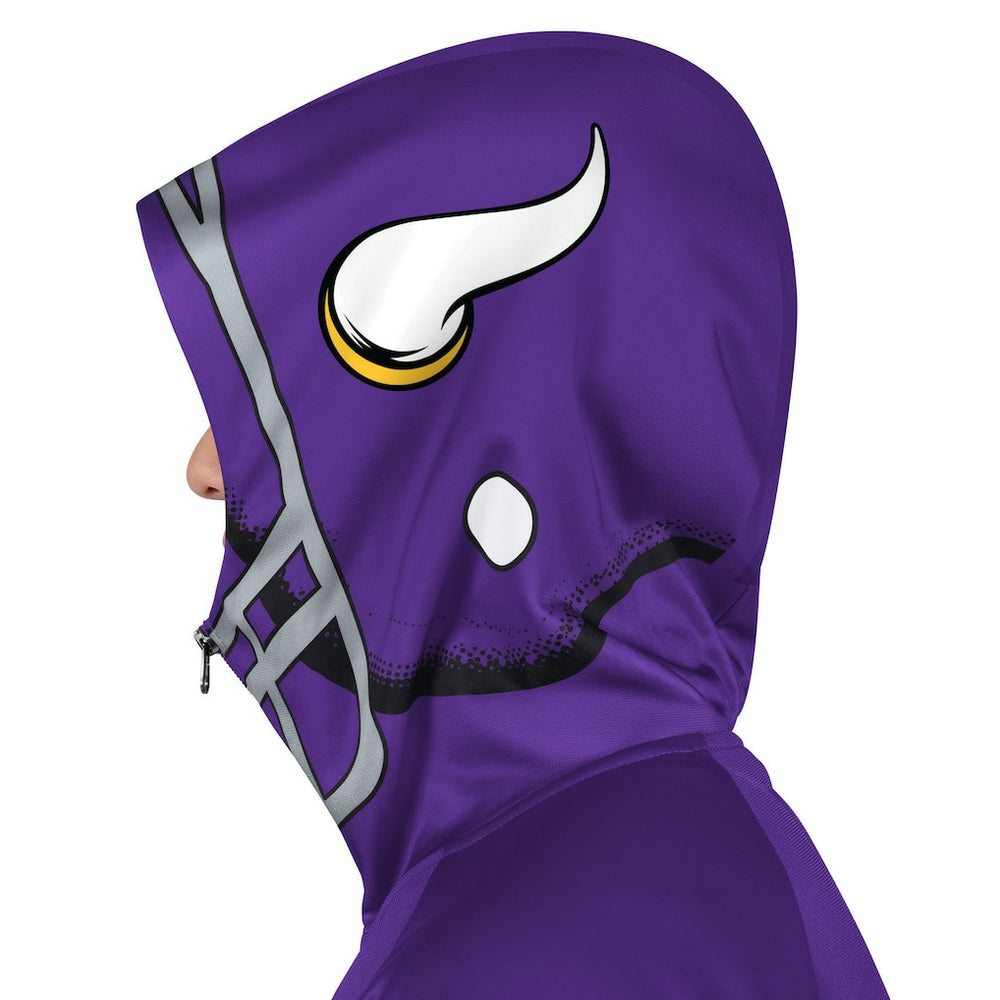 Minnesota Vikings Pro Player Helmet Full-Zip Hooded Track Jacket Purple/Gold - NFL