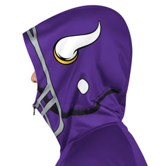 Minnesota Vikings Pro Player Helmet Full-Zip Hooded Track Jacket Purple/Gold - NFL