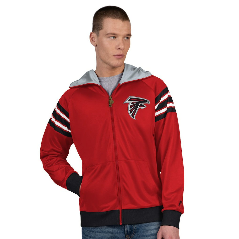 Atlanta Falcons Pro Player Helmet Full-Zip Hooded Track Jacket Red/Black - NFL