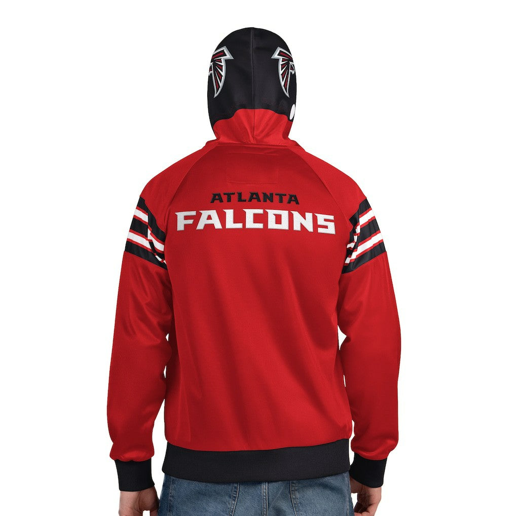 Atlanta Falcons Pro Player Helmet Full-Zip Hooded Track Jacket Red/Black - NFL