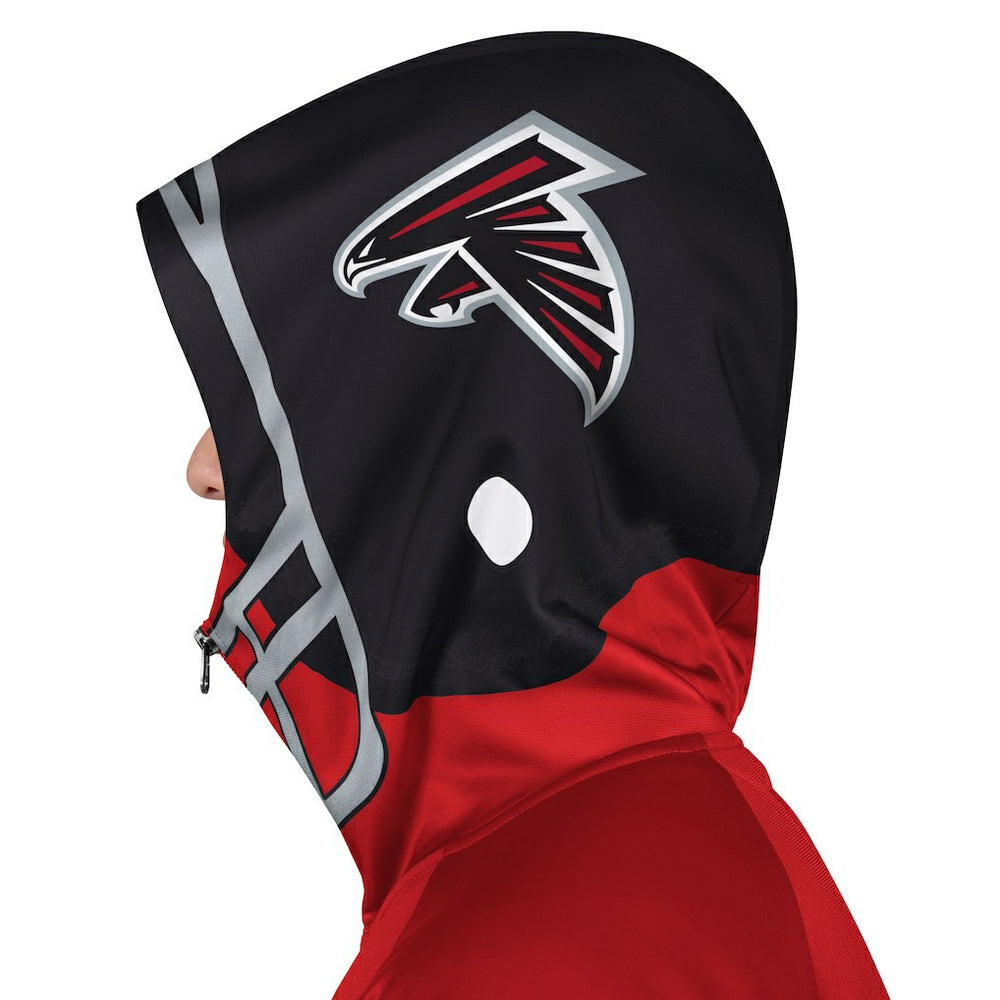 Atlanta Falcons Pro Player Helmet Full-Zip Hooded Track Jacket Red/Black - NFL