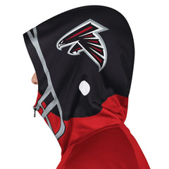 Atlanta Falcons Pro Player Helmet Full-Zip Hooded Track Jacket Red/Black - NFL