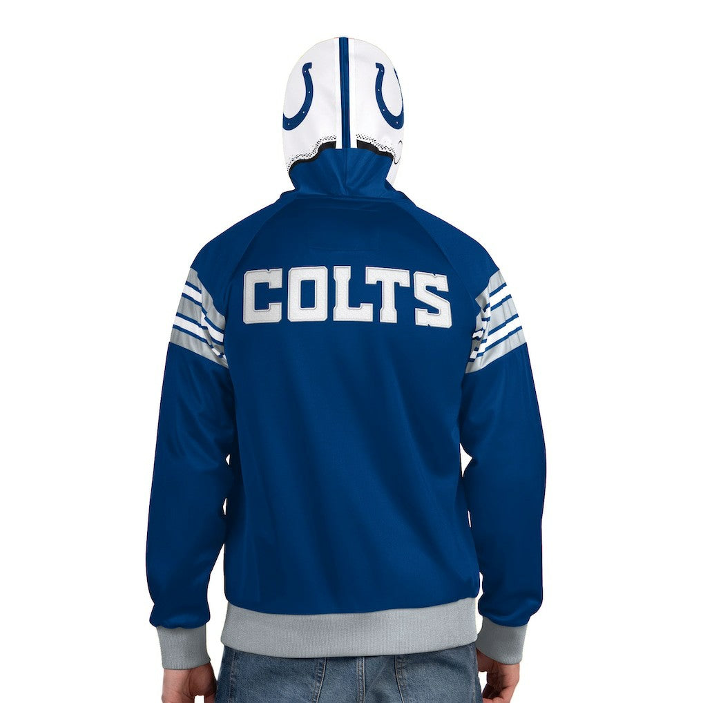 Indianapolis Colts Pro Player Helmet Full-Zip Hooded Track Jacket Royal/White - NFL