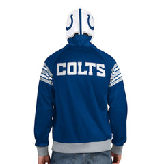 Indianapolis Colts Pro Player Helmet Full-Zip Hooded Track Jacket Royal/White - NFL