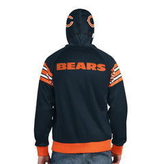 Chicago Bears Pro Player Helmet Full-Zip Hooded Track Jacket Navy/Orange - NFL