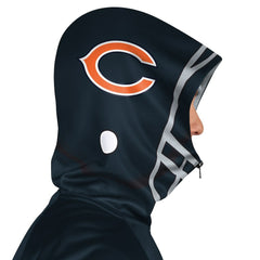 Chicago Bears Pro Player Helmet Full-Zip Hooded Track Jacket Navy/Orange - NFL