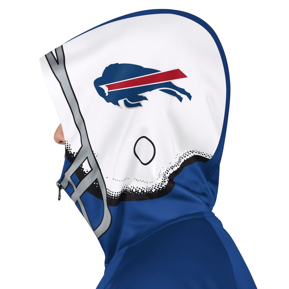 Buffalo Bills Pro Player Helmet Full-Zip Hooded Track Jacket Royal/White - NFL