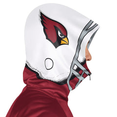 Arizona Cardinals Pro Player Helmet Full-Zip Hooded Track Jacket Cardinal/White - NFL