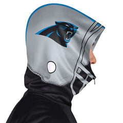 Carolina Panthers Pro Player Helmet Full-Zip Hooded Track Jacket Black/Silver - NFL